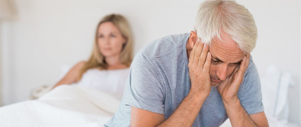 Dysfonction érectile chez un homme après 60 ans